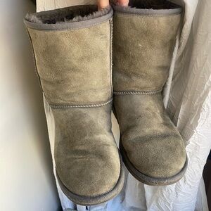 UGG boots, mid calf, gray